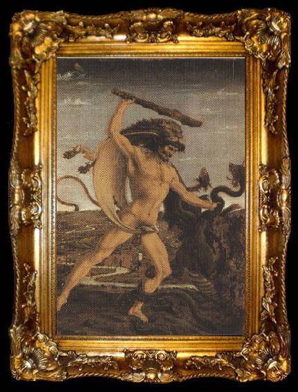 framed  Sandro Botticelli Antonio del Pollaiolo,Hercules and the Hydra (mk36), ta009-2